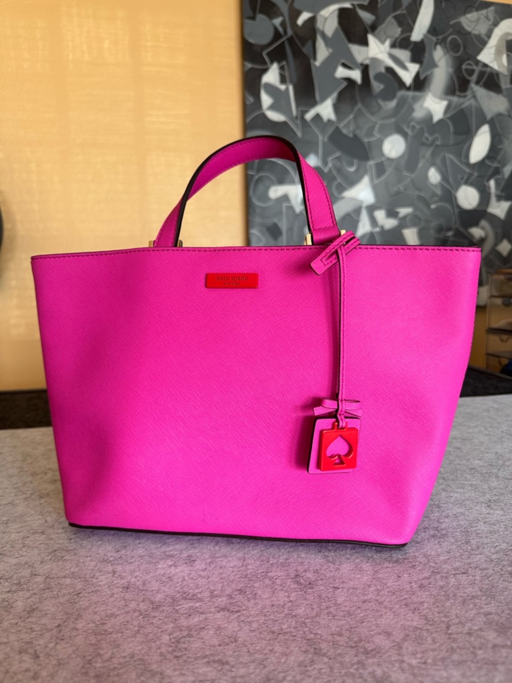 Kate Spade Hot Pink Leather Tote - Picture 5 of 16
